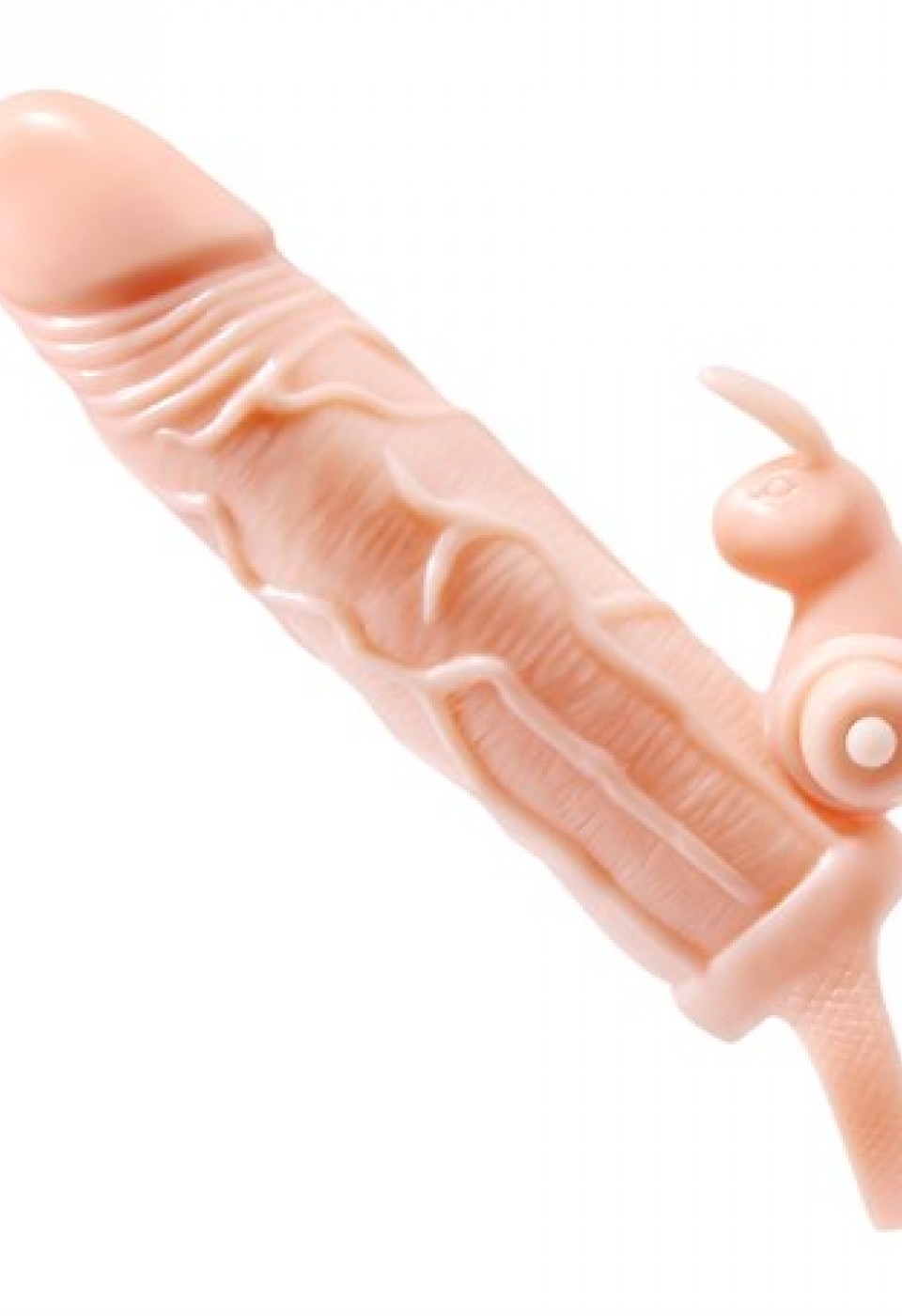 5 cm Dolgu Uzatmalı 10 Fonksiyonlu Çift Titreşimli Penis Kılıfı Prezervatif Vibratör